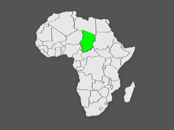 Χάρτης των κόσμων. Τσαντ. — Φωτογραφία Αρχείου