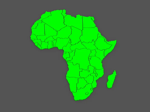 Mappa dei mondi. Africa . — Foto Stock