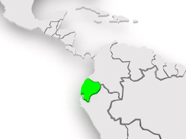 Mapa dos mundos. Equador . — Fotografia de Stock