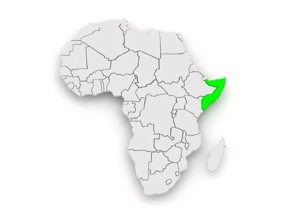 Carte des mondes. Somalie . — Photo