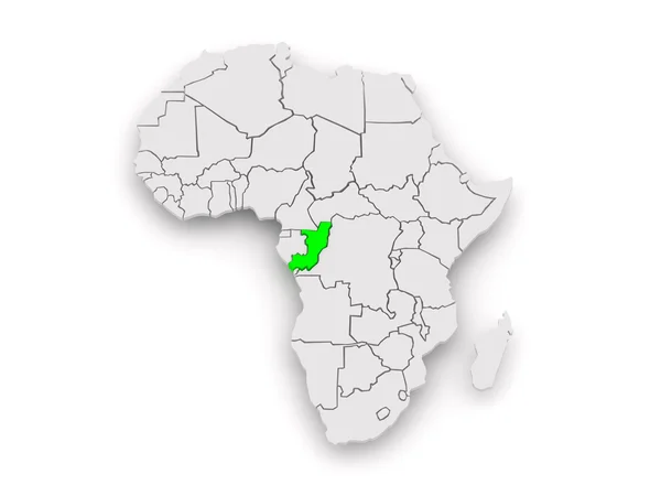Carte des mondes. République du Congo . — Photo