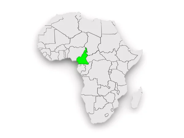 Carte des mondes. Cameroun . — Photo