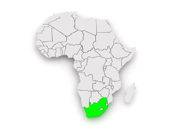 Mapa de mundos. Sudafrica . —  Fotos de Stock