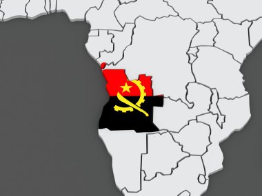 Dünya Haritası. Angola.