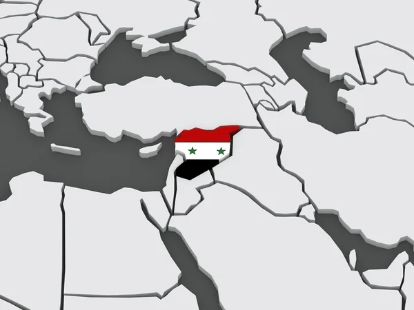 Mapa de mundos. Siria . — Foto de Stock