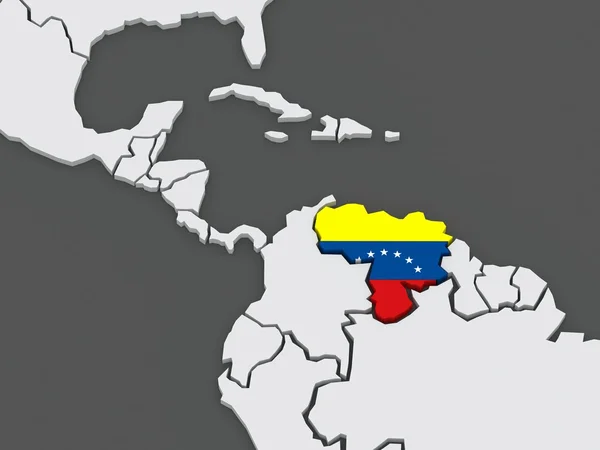 Karta över världar. Venezuela. — Stockfoto