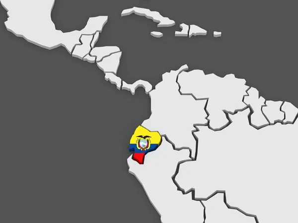 Mapa dos mundos. Equador . — Fotografia de Stock