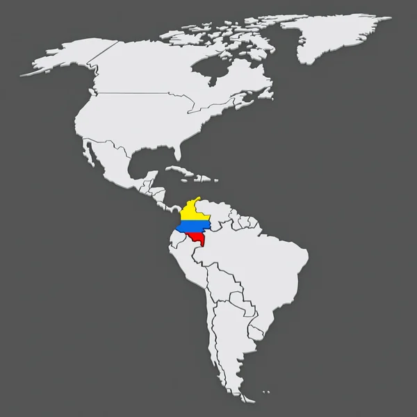Dünya Haritası. Venezuela. — Stok fotoğraf