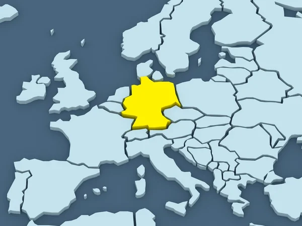 Карта миров. Германия . — стоковое фото