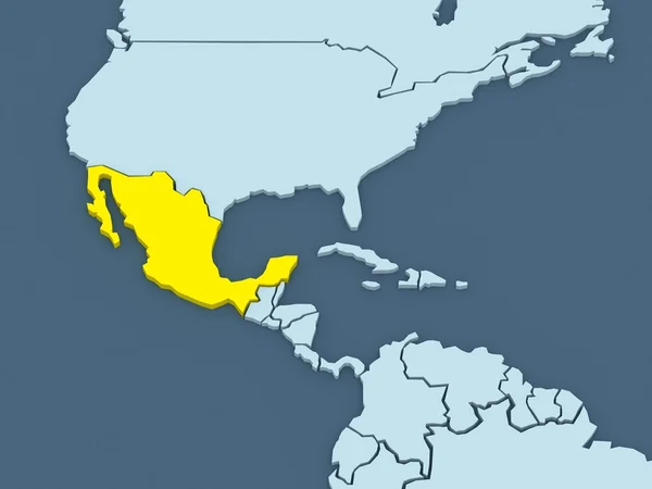 Carte des mondes. Mexique . — Photo