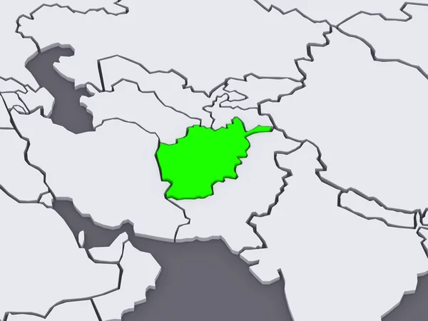 Carte des mondes. Afghanistan . — Photo
