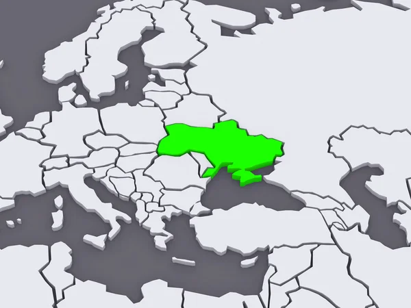Карта миров. Украина . — стоковое фото