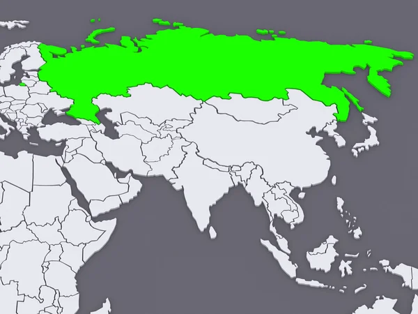 世界の地図。ロシア. — ストック写真