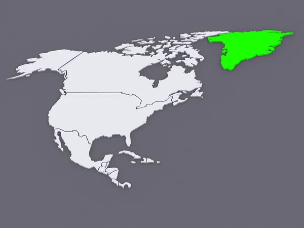 Mapa světů. Kanada. — Stock fotografie