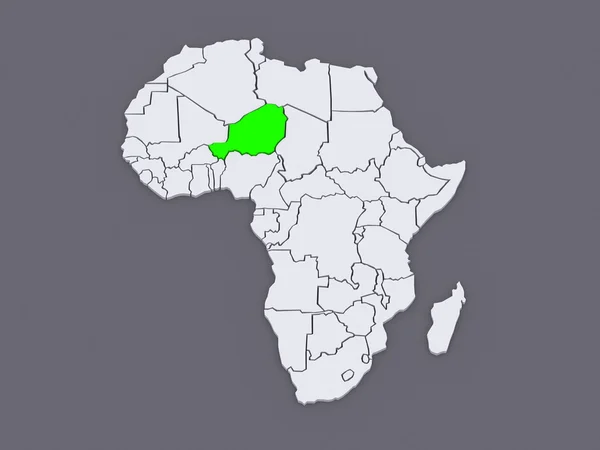 Χάρτης των κόσμων. Νίγηρας. — Φωτογραφία Αρχείου