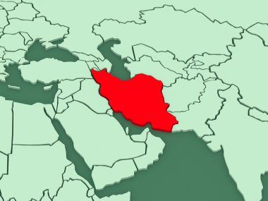 Dünya Haritası. İran.