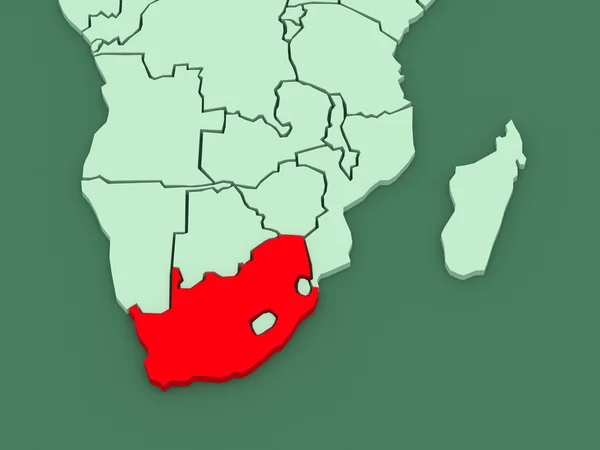 Mapa dos mundos. África do Sul . — Fotografia de Stock