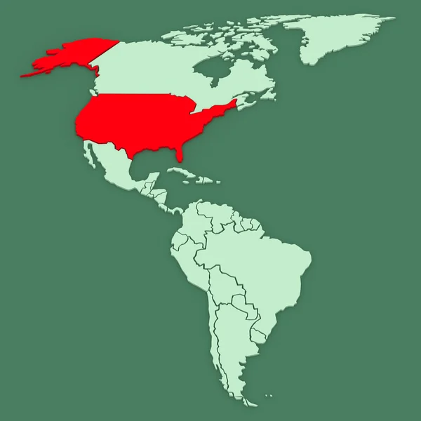 Carte des mondes. États-Unis . — Photo