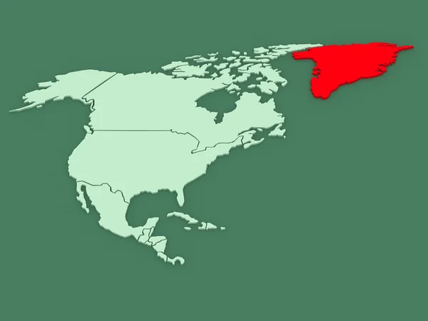 Mapa de mundos. Canadá . — Foto de Stock