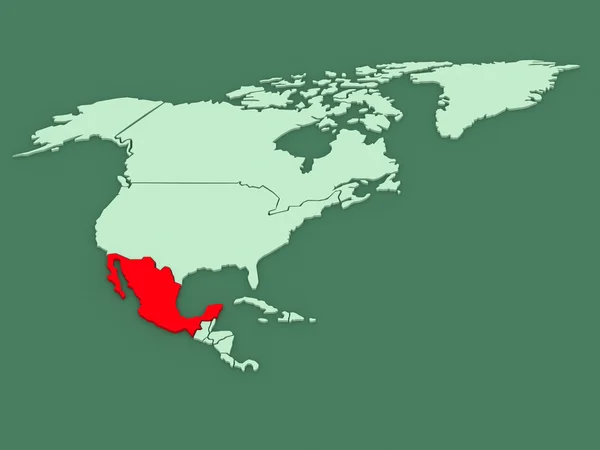 Mapa de mundos. México. . — Foto de Stock