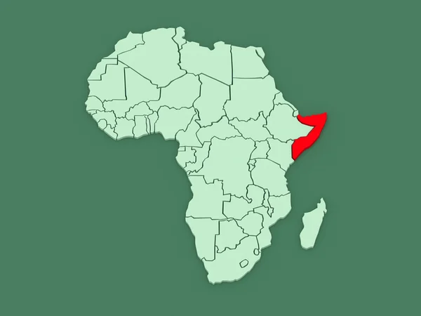 Χάρτης των κόσμων. Σομαλία. — Φωτογραφία Αρχείου
