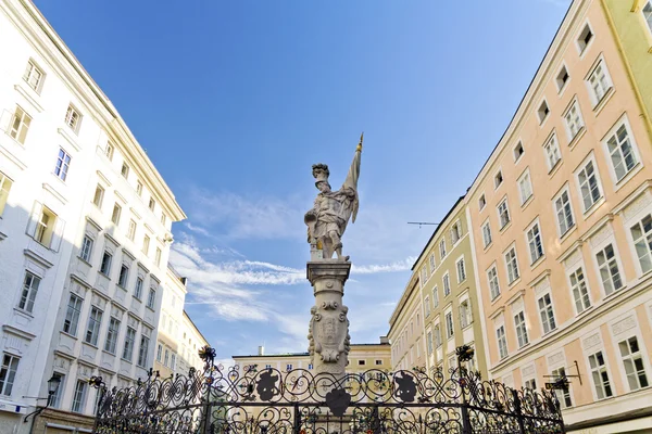 Άγαλμα του Αγίου florian Σάλτσμπουργκ Εικόνα Αρχείου
