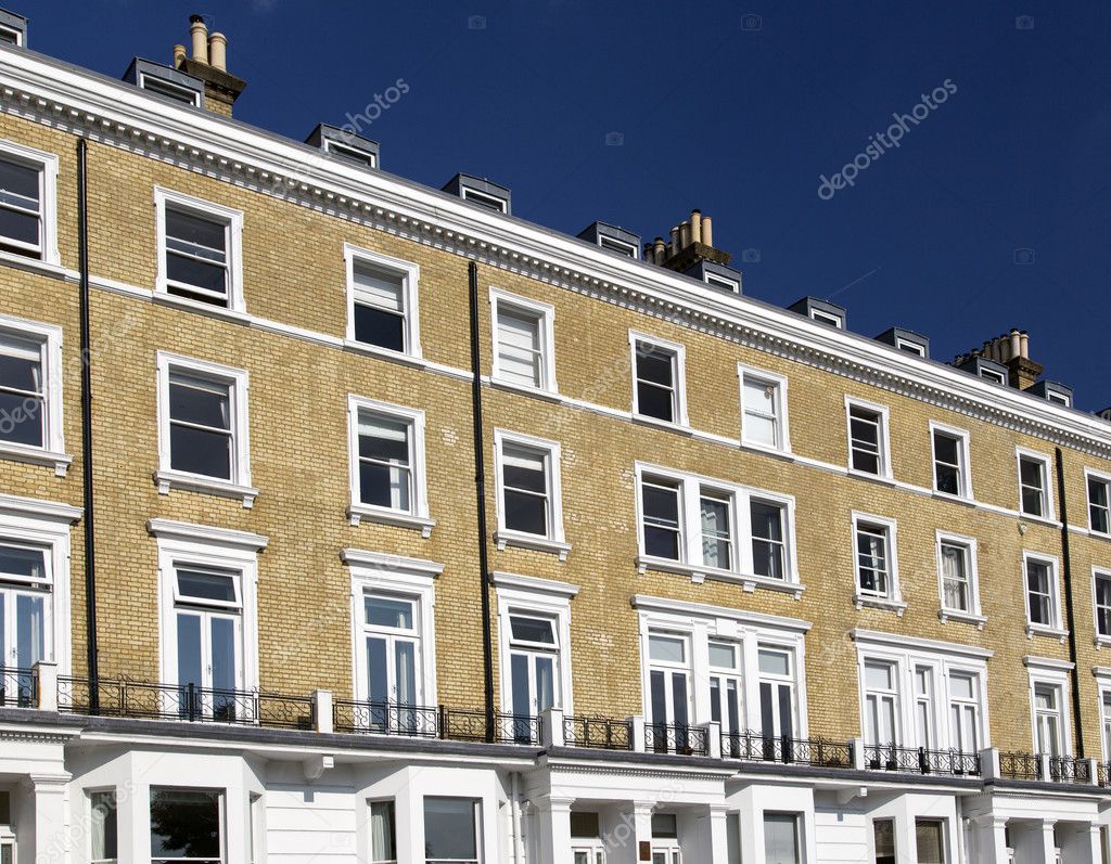 Apartments in Knightsbridge and Chelsea, London, UK Stock Photo by