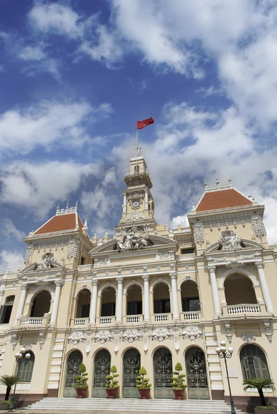 Câmara Municipal de Ho Chi Minh em Ho Chi Minh City, Vietnã . — Fotografia de Stock
