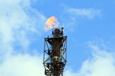 Rafineri yangın meşalesi