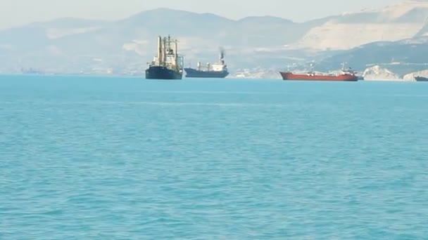 Barcos en el mar — Vídeos de Stock