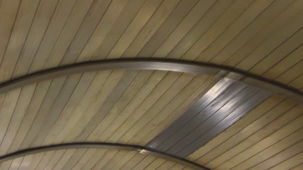 Trä textur av taket rör sig — Stockvideo
