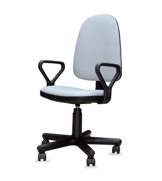 The gray office chair. Isolated — Stock Photo, Image