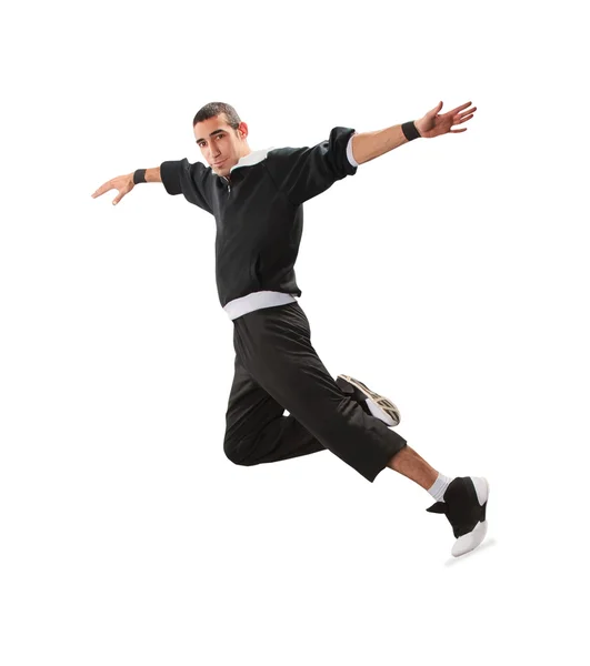 Teenager danza break dance in azione — Foto Stock