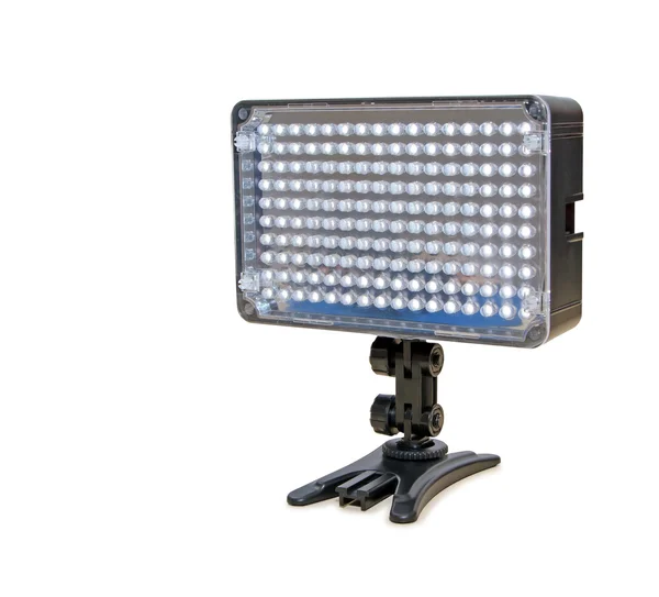 Illuminazione video LED, isolata su sfondo bianco — Foto Stock