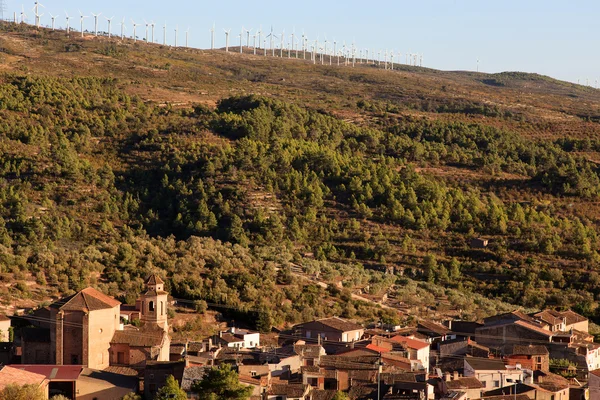 Oude dorp in de buurt van tarragona, Spanje — Stockfoto