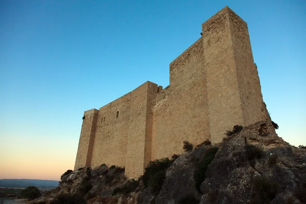 Średniowieczny zamek miravet w Hiszpanii — Zdjęcie stockowe