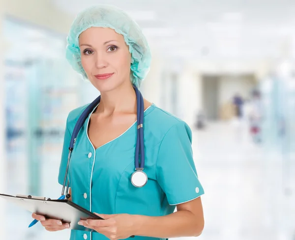 Medical doctor woman in the office Stock Photo