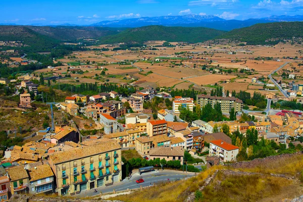 Uitzicht vanaf een kasteel van cardona, Spanje — Stockfoto