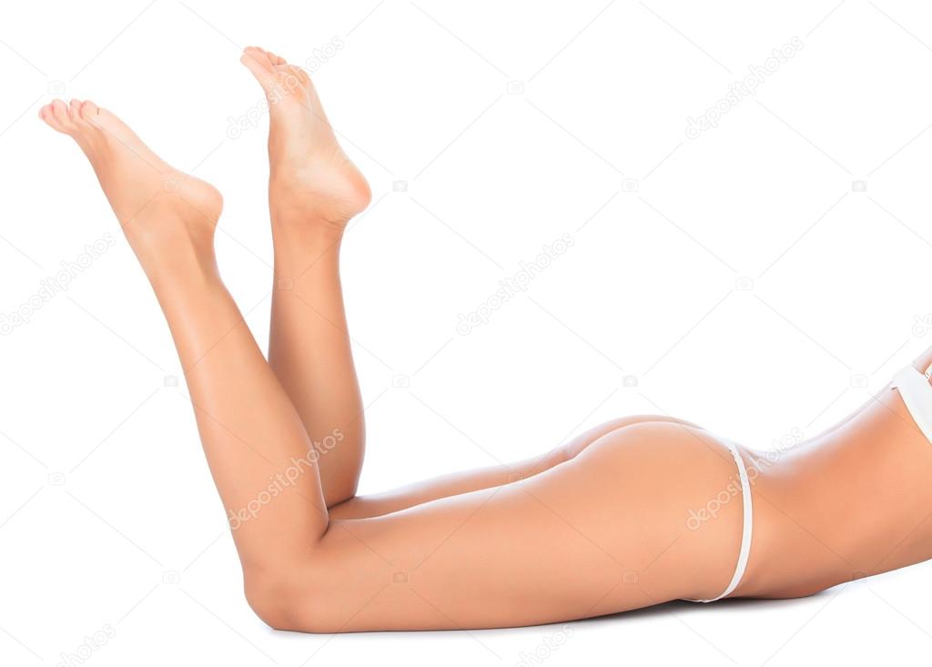 Sonhar Que Está Deitada No Chão mulher deitada no chão branco Stock Photo © Nobilior #25473049