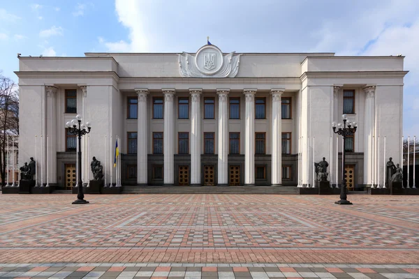 Costruzione del Parlamento ucraino (Verhovna Rada) a Kiev — Foto Stock