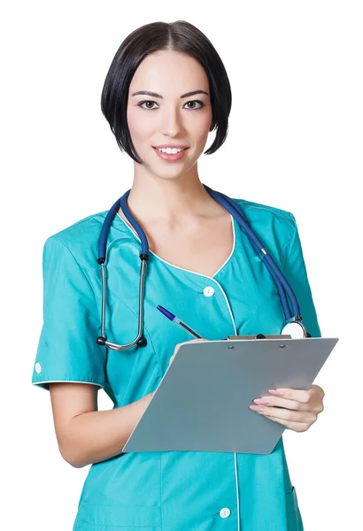 Woman doctor smiling — Stock Photo, Image