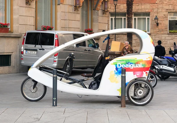 Modern car with a Desigual brand on its side — Stock Photo, Image