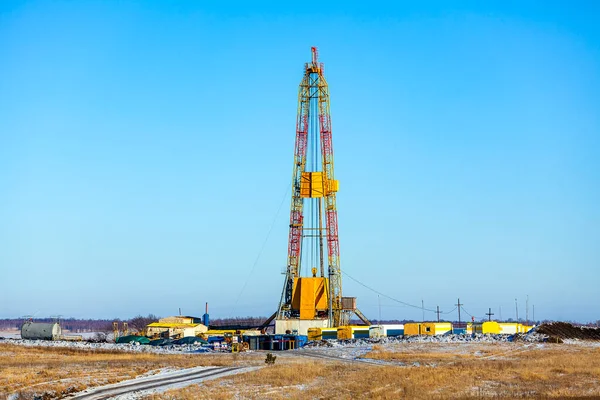 Drilling Rig Operation Construction Site — Stock Photo, Image