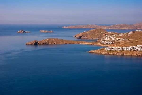 Blaues Meer Mittelmeer und griechische Inseln ... — Stockfoto