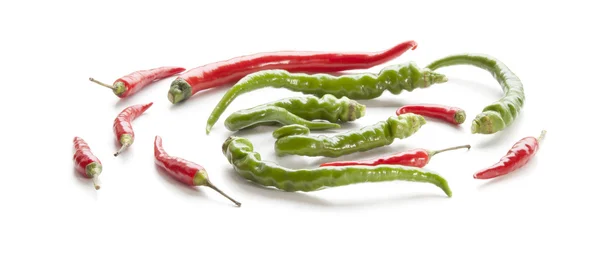 Green pepper and chili. — Stock Photo, Image