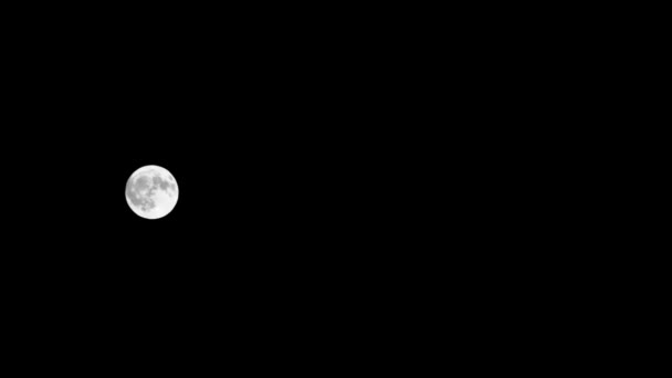 Temps écoulé. La nuit, la lune bouge — Video