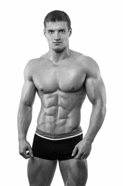 Muscled manlig modell — Stockfoto