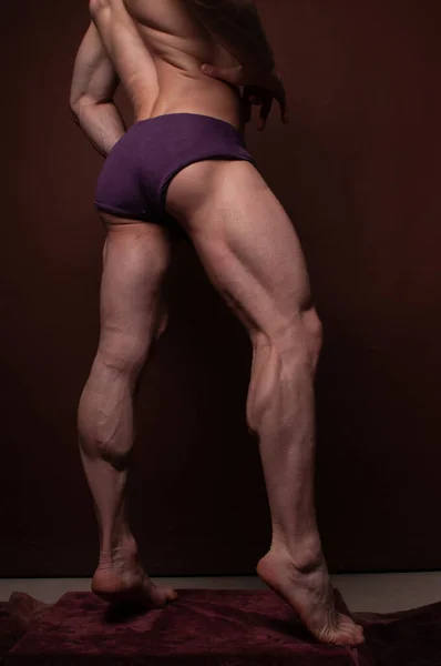 Fitness Pánský Model Studiu — Stock fotografie