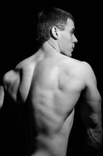 Fitness Modelo Masculino Estudio — Foto de Stock