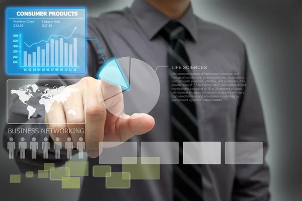 fütüristik dokunmatik ekran